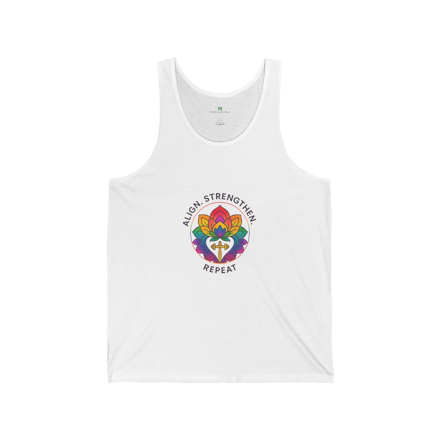 Pride Unisex Jersey Tank - Align, Strengthen & Repeat | Workout Top