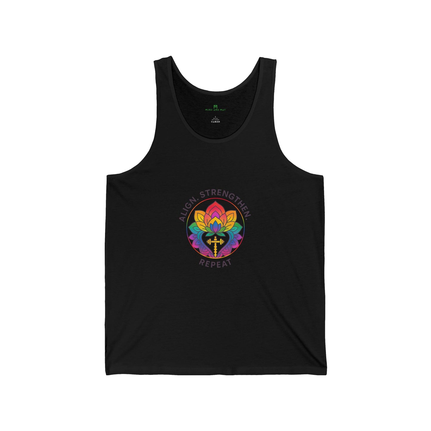Pride Unisex Jersey Tank - Align, Strengthen & Repeat | Workout Top