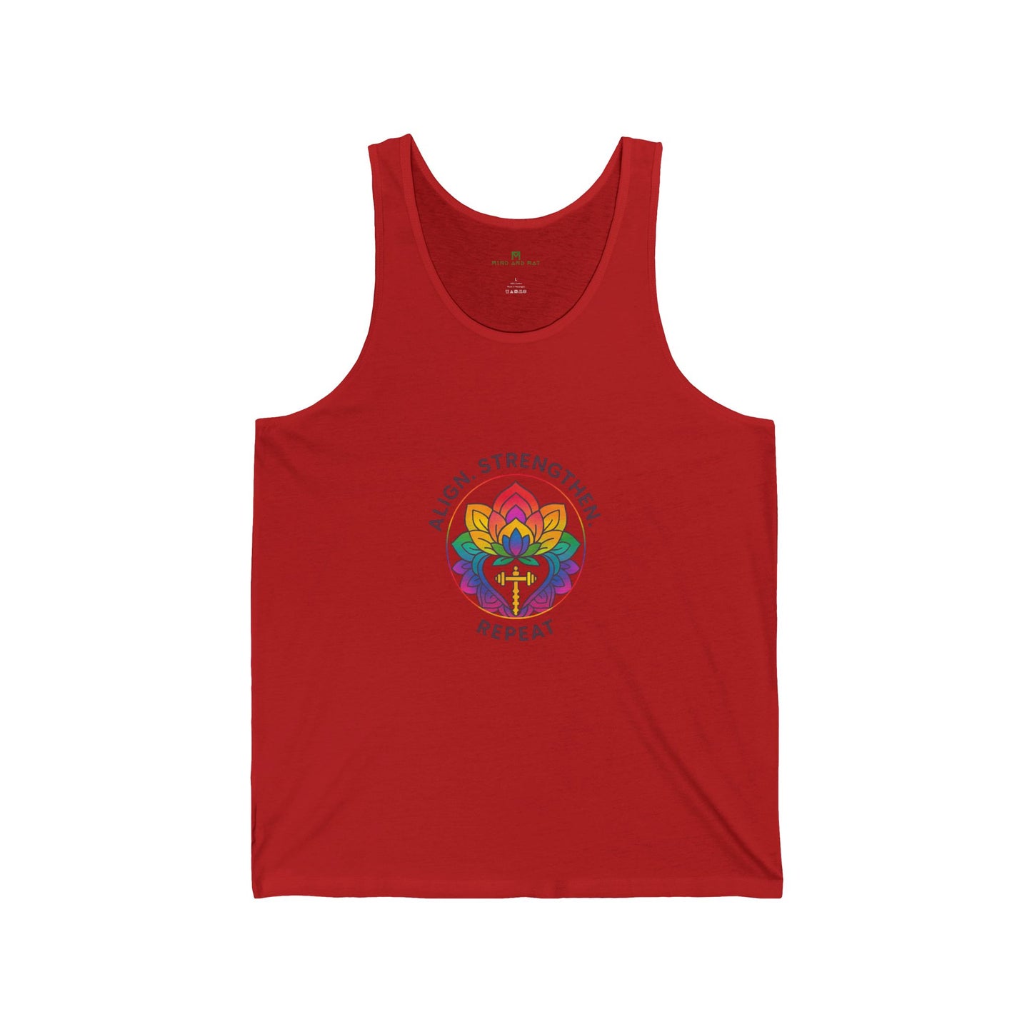 Pride Unisex Jersey Tank - Align, Strengthen & Repeat | Workout Top