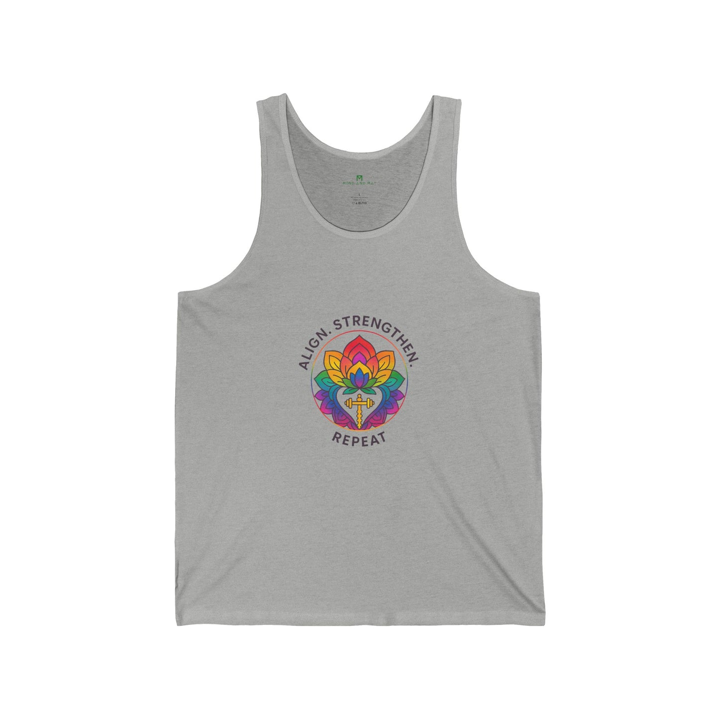 Pride Unisex Jersey Tank - Align, Strengthen & Repeat | Workout Top