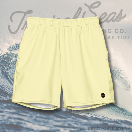 Men's Yellow Eco Board Shorts-1