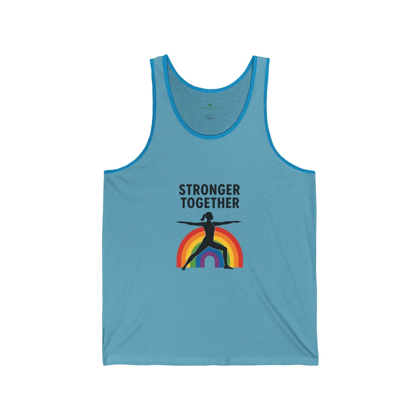 Pride Remix Unisex Jersey Tank: Summer Comfort, LGBTQ+ Celebration, Festival Wear, Workout Top, Motivational Message