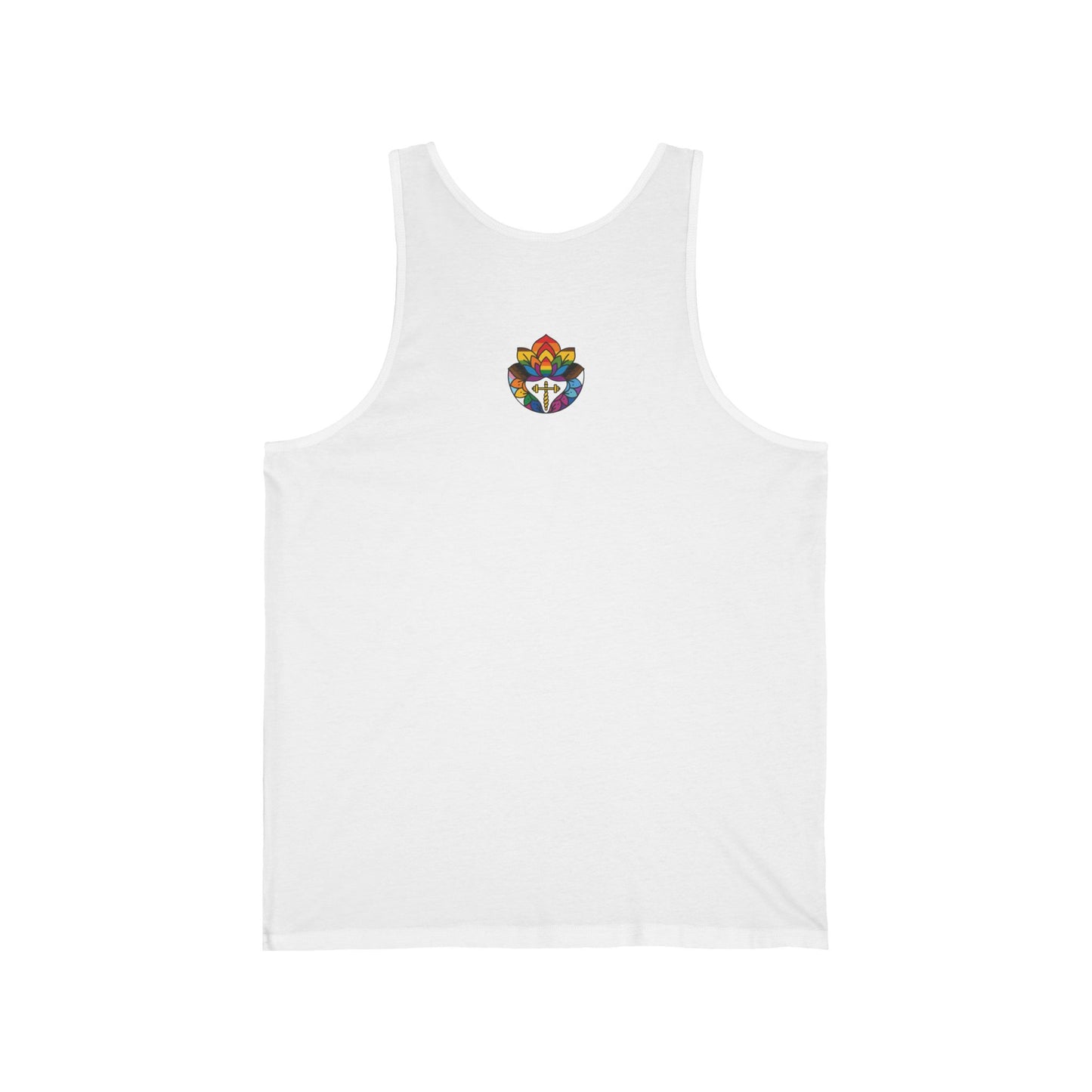 Pride Remix Unisex Jersey Tank: Summer Comfort, LGBTQ+ Celebration, Festival Wear, Workout Top, Motivational Message