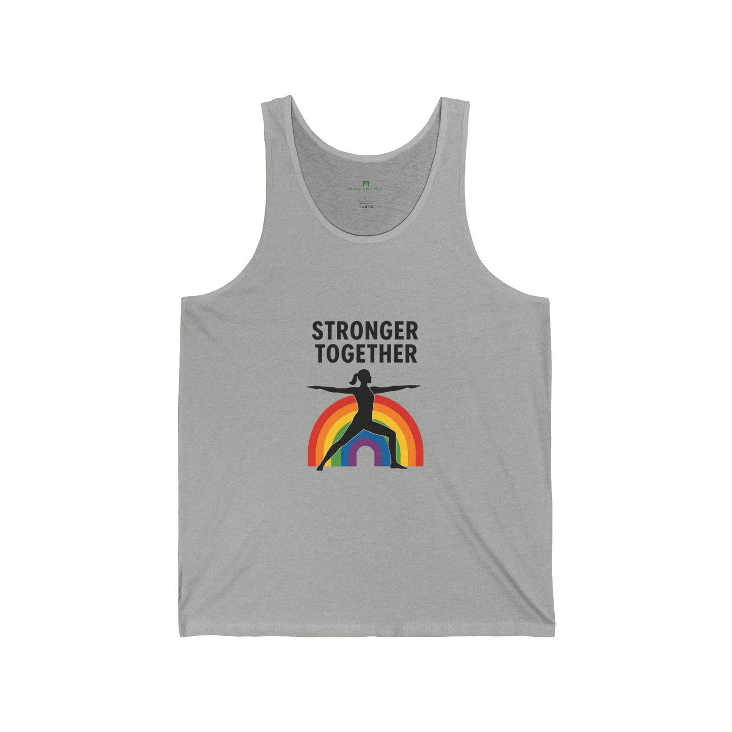 Pride Remix Unisex Jersey Tank: Summer Comfort, LGBTQ+ Celebration, Festival Wear, Workout Top, Motivational Message