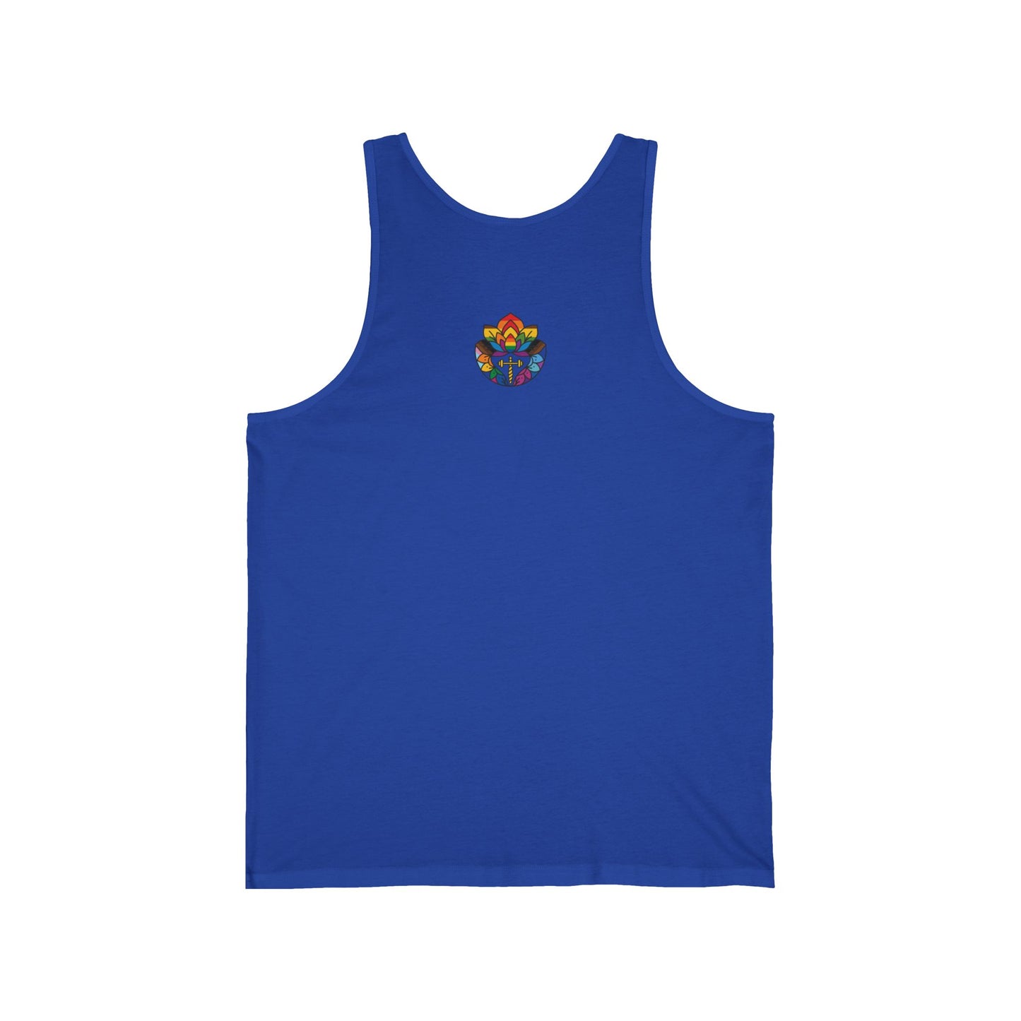 Pride Remix Unisex Jersey Tank: Summer Comfort, LGBTQ+ Celebration, Festival Wear, Workout Top, Motivational Message