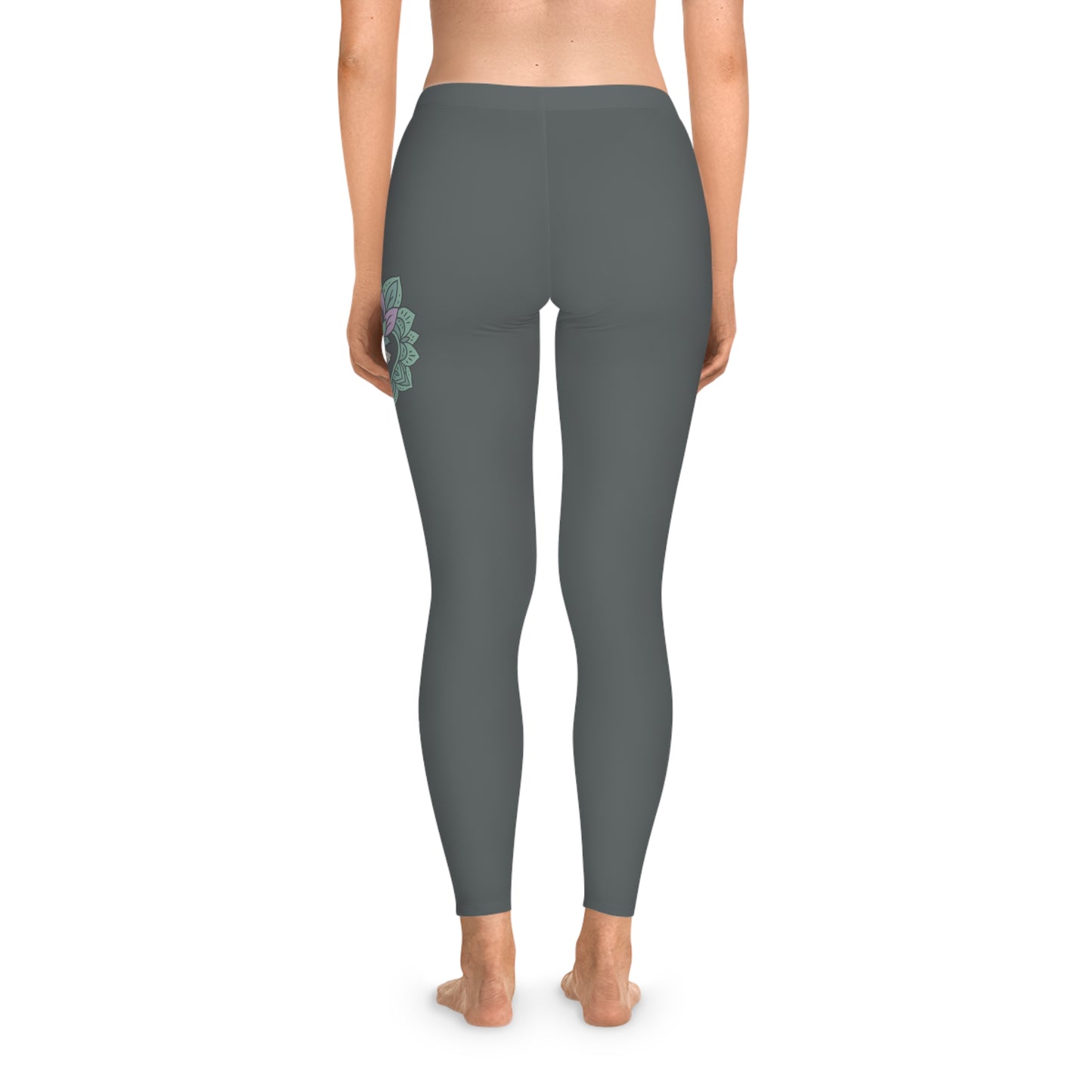 Floral Stretchy Leggings for Yoga & Casual Wear