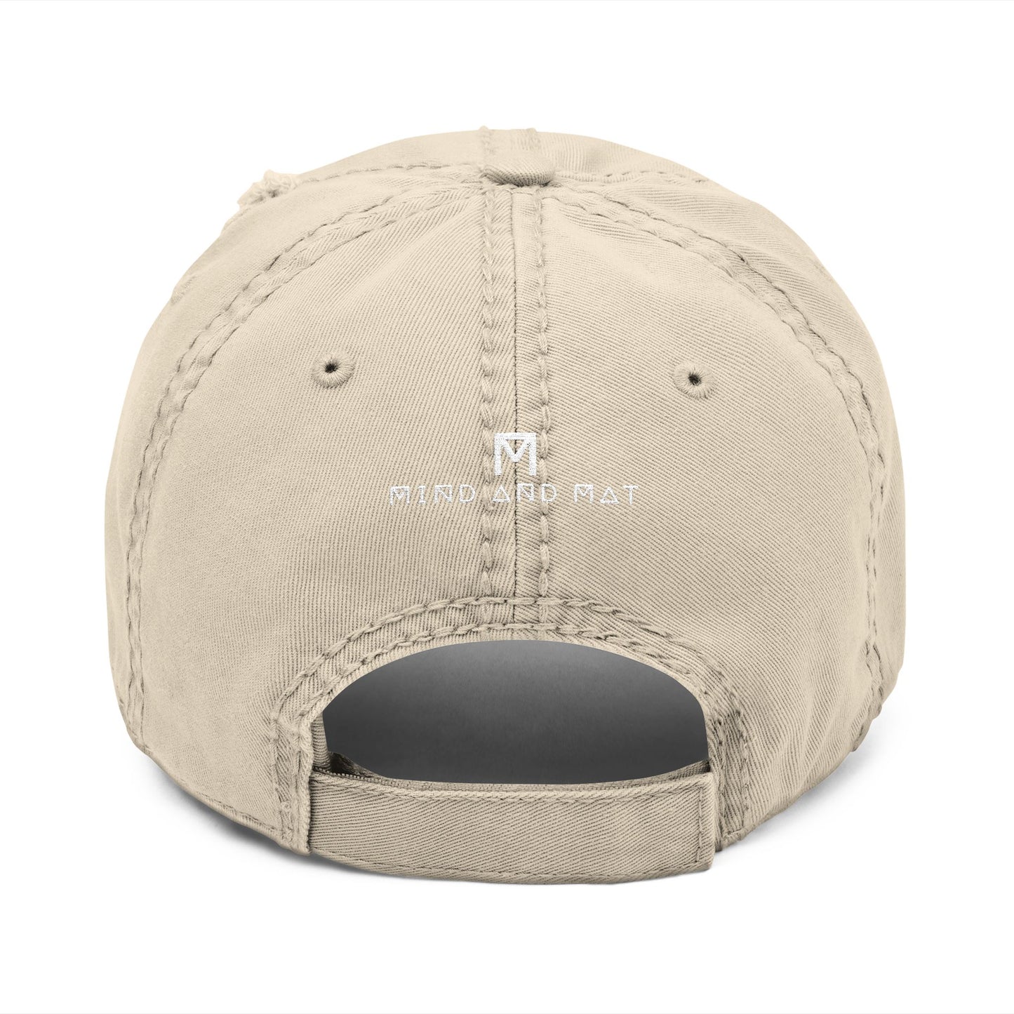 Distressed Embroidered Dad Hat - Casual Outdoor Cap for Relaxed Vibes