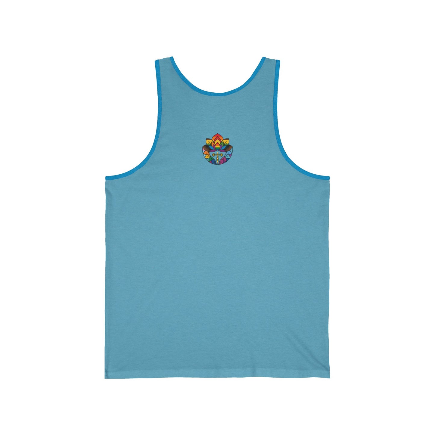 Pride Remix Unisex Jersey Tank: Summer Comfort, LGBTQ+ Celebration, Festival Wear, Workout Top, Motivational Message