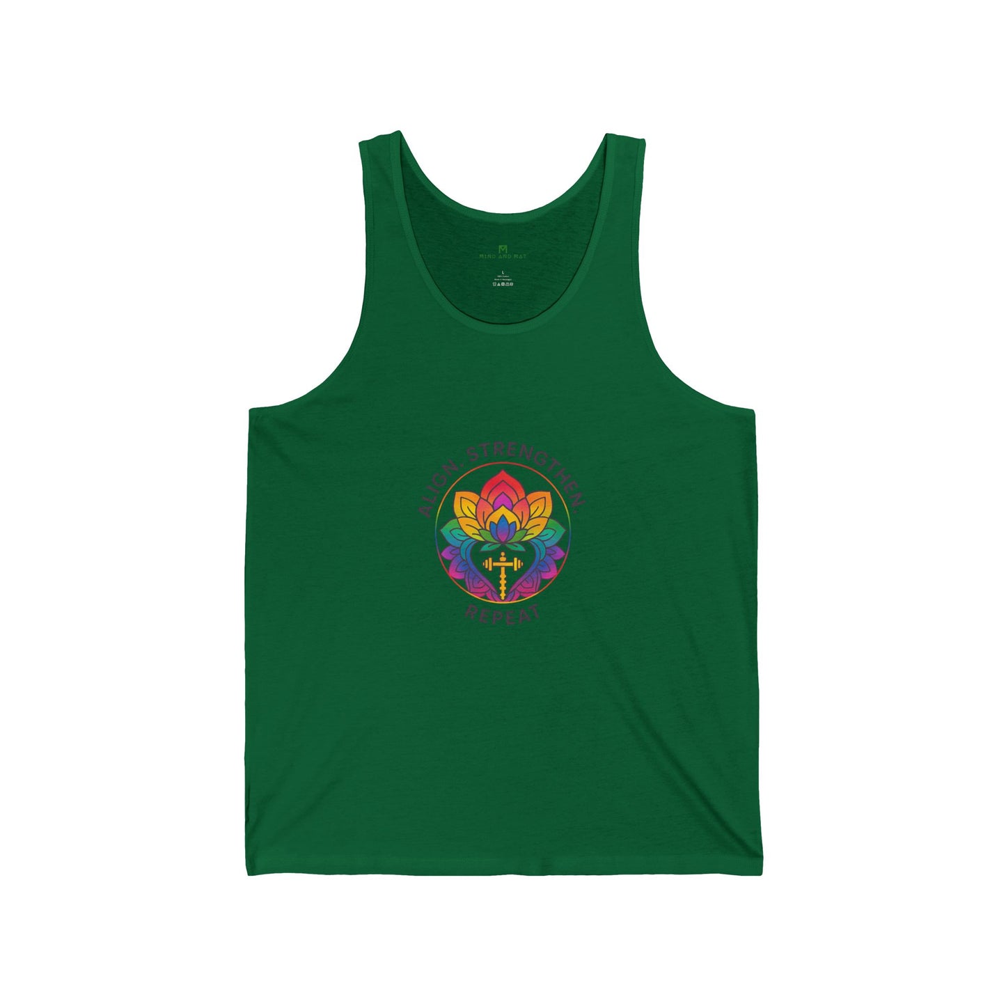 Pride Unisex Jersey Tank - Align, Strengthen & Repeat | Workout Top