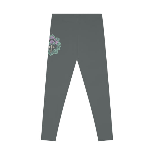 Floral Stretchy Leggings for Yoga & Casual Wear