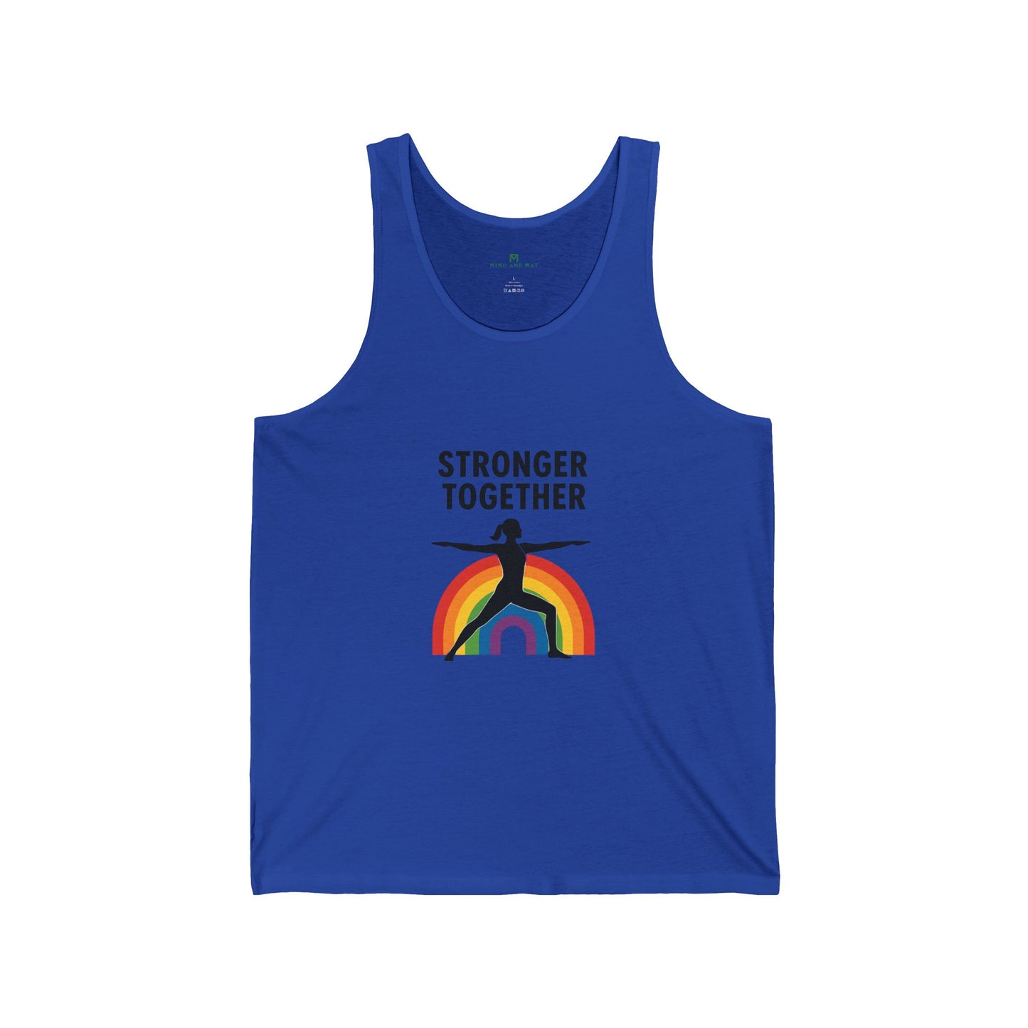 Pride Remix Unisex Jersey Tank: Summer Comfort, LGBTQ+ Celebration, Festival Wear, Workout Top, Motivational Message